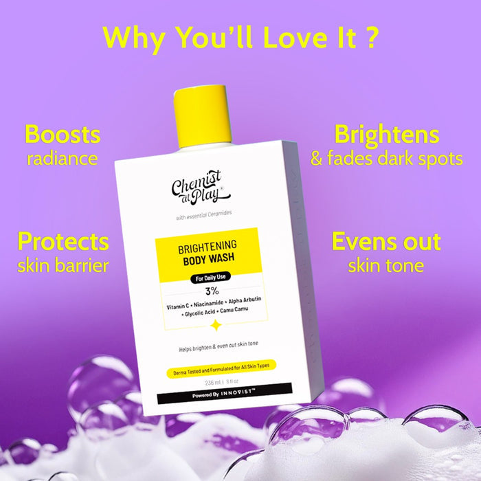 Brightening Body Wash With Vitamin C for Bright & Glowing Skin - 236 ml | Pack of 3