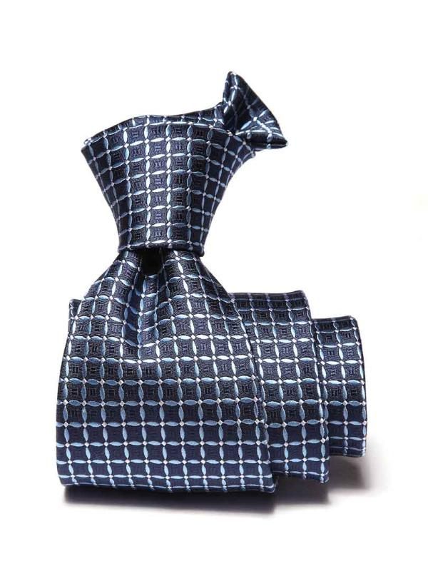Campania Structure Dark Blue Silk Tie