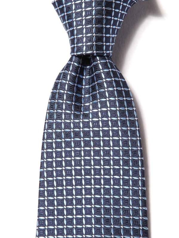 Campania Structure Dark Blue Silk Tie