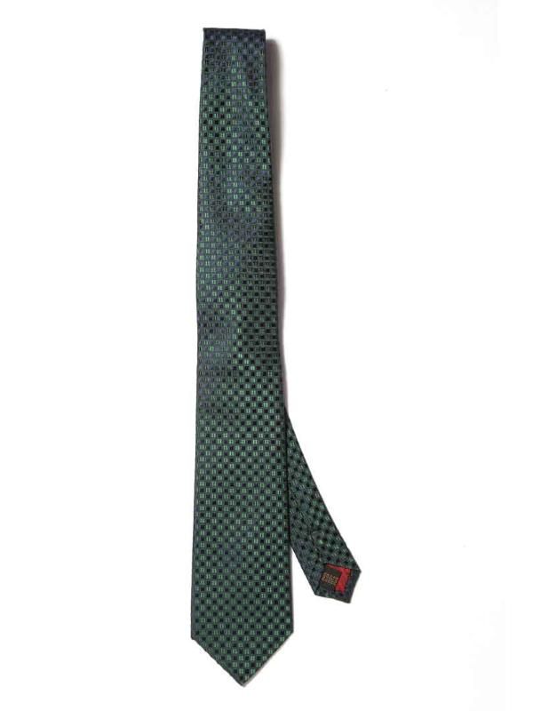 Campania Structure Dark Green Silk Tie