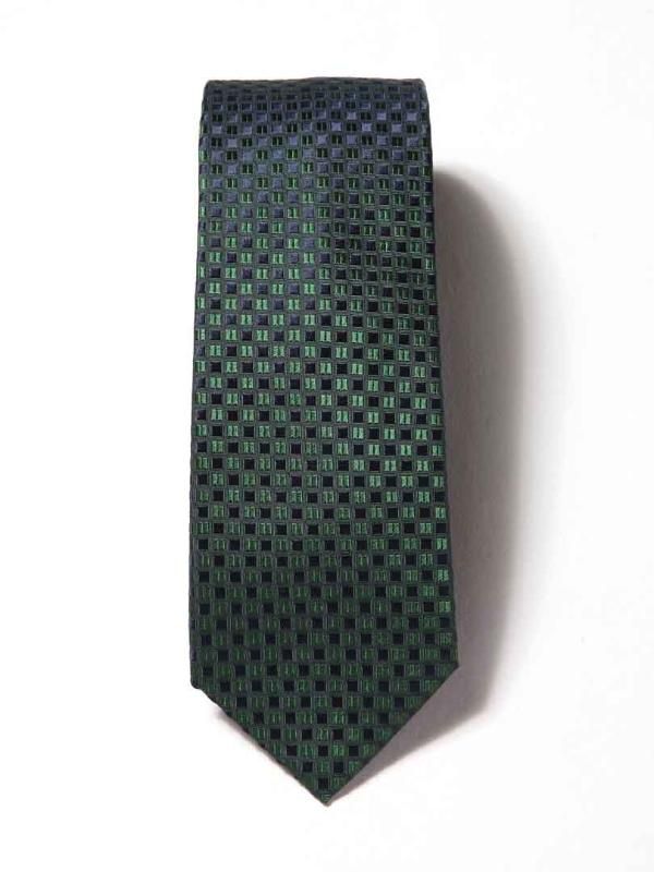 Campania Structure Dark Green Silk Tie