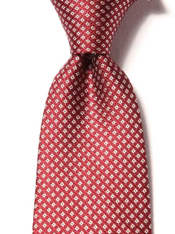 Campania Structure Dark Maroon Silk Tie