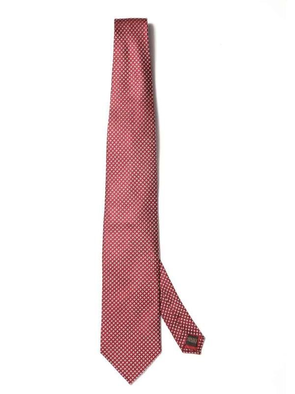 Campania Structure Dark Maroon Silk Tie