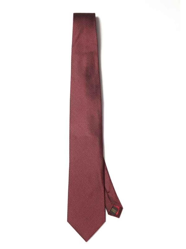 Campania Structure Dark Maroon Silk Tie