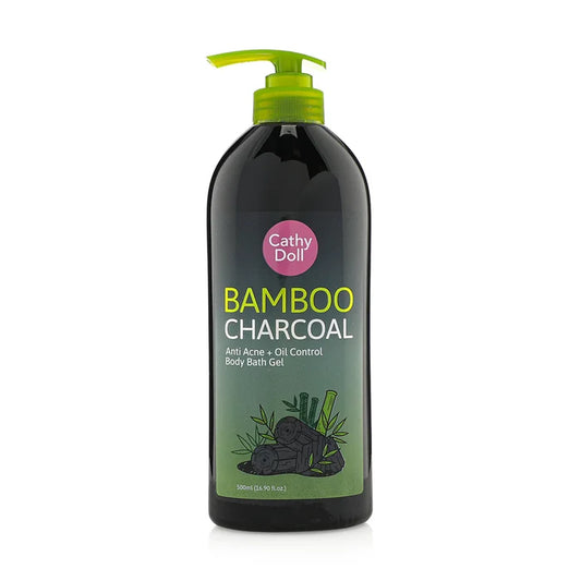 CATHY DOLL Bamboo Charcoal Anti Acne + Oil Control Body Bath Gel جل الاستحمام بالفحم لعلاج الحبوب وافراز الدهون من كاثي دول