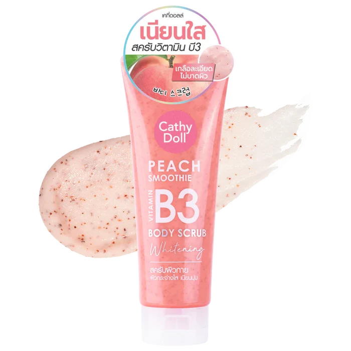 CATHY DOLL Peach Smoothie Vitamin B3 body scrub Whitening
