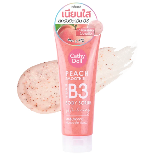 CATHY DOLL Peach Smoothie Vitamin B3 body scrub Whitening