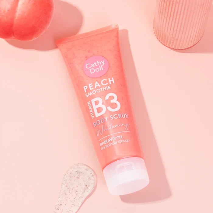 CATHY DOLL Peach Smoothie Vitamin B3 body scrub Whitening