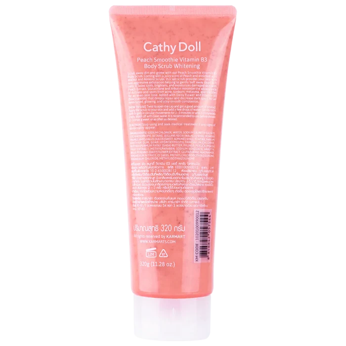 CATHY DOLL Peach Smoothie Vitamin B3 body scrub Whitening