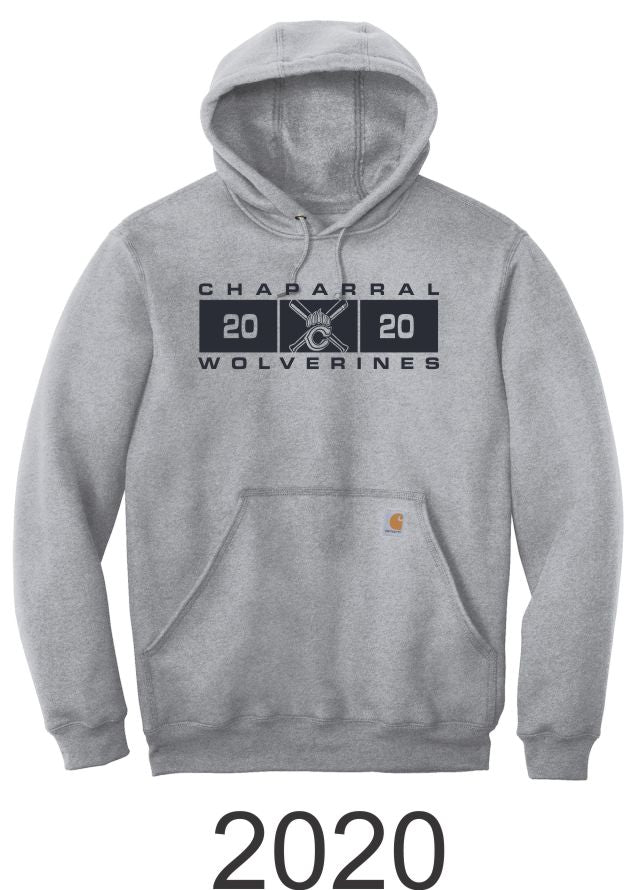 Chap Baseball Carhartt Hoodie- 2 Designs- Matte or Glitter