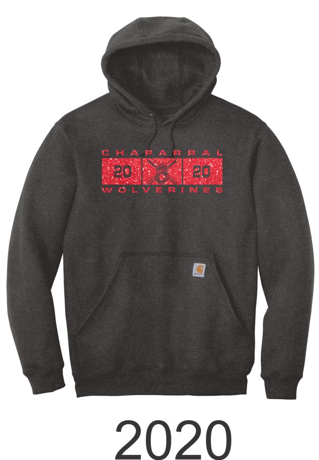 Chap Baseball Carhartt Hoodie- 2 Designs- Matte or Glitter