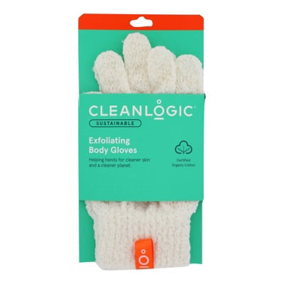 Cleanlogic Exfoliating Body Gloves 1 Pair كف مقشر الجسم من كلين لوجيك