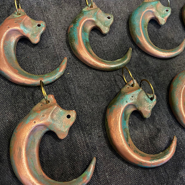 COLD CAST COPPER CLAW PENDANT