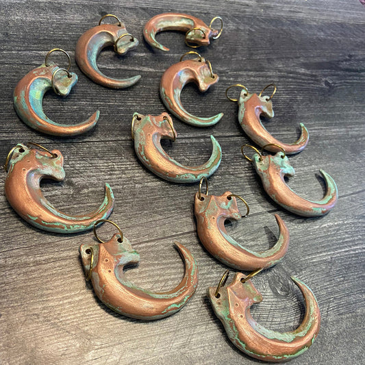 COLD CAST COPPER CLAW PENDANT