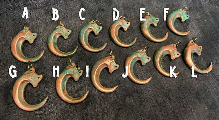 COLD CAST COPPER CLAW PENDANT
