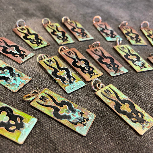 COPPER PATINA PENDANT