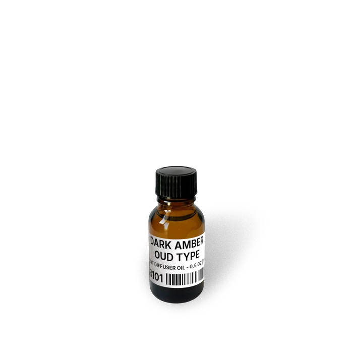 Dark Amber Oud Type Scent Diffuser Oil - 0.5 oz | 14 g bottle image showing Scent Diffuser Oil in 0.5 oz size. Fragrance product bottle photo for Dark Amber Oud Type Scent Diffuser Oil - 0.5 oz | 14 g.