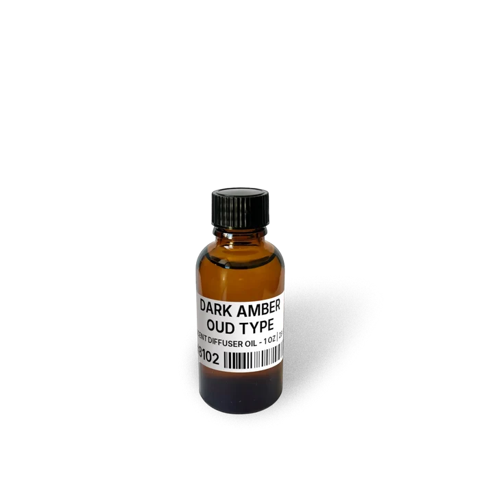 Dark Amber Oud Type Scent Diffuser Oil - 1 oz | 28 g bottle image showing Scent Diffuser Oil in 1 oz size. Fragrance product bottle photo for Dark Amber Oud Type Scent Diffuser Oil - 1 oz | 28 g.