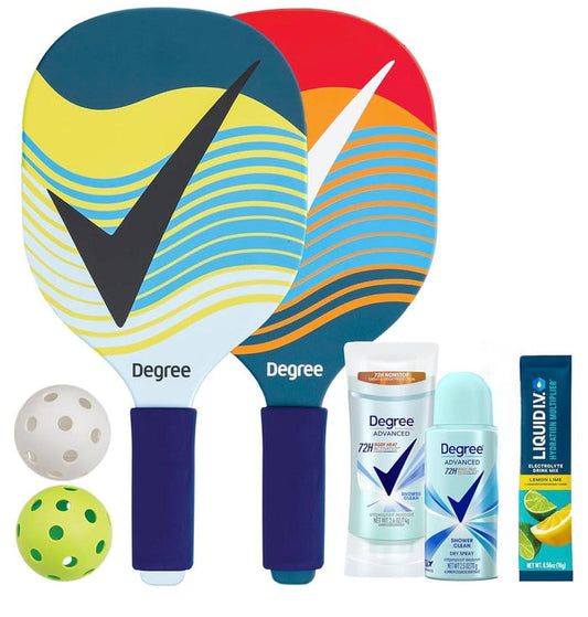 DEGREE ADVANCED pickleball performance gift set protect play hydrate مجموعة ازالة التعرق من دكري ادفانسد