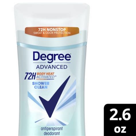 DEGREE Advanced Protection Body Heat Activated Deodorant Stick – Shower Clean مزيل العرق برائحة الانتعاش بعد الاستحمام