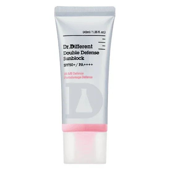[Dr.Different] Double Defense Sunblock SPF 50+ PA++++ 40ml - Ballagrio