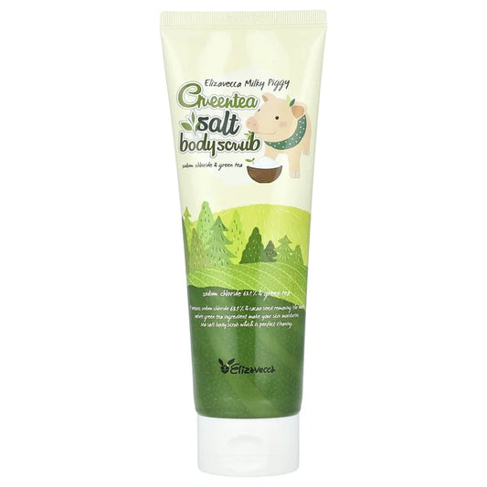 Elizavecca Greentea Salt Body Scrub مقشر الجسم بملح الشاي الاخضر