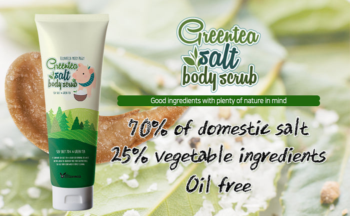 Elizavecca Greentea Salt Body Scrub مقشر الجسم بملح الشاي الاخضر