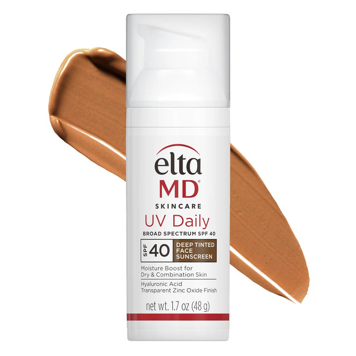 EltaMD UV Daily Deep Tinted Broad-Spectrum SPF 40 face sunscreen bottle