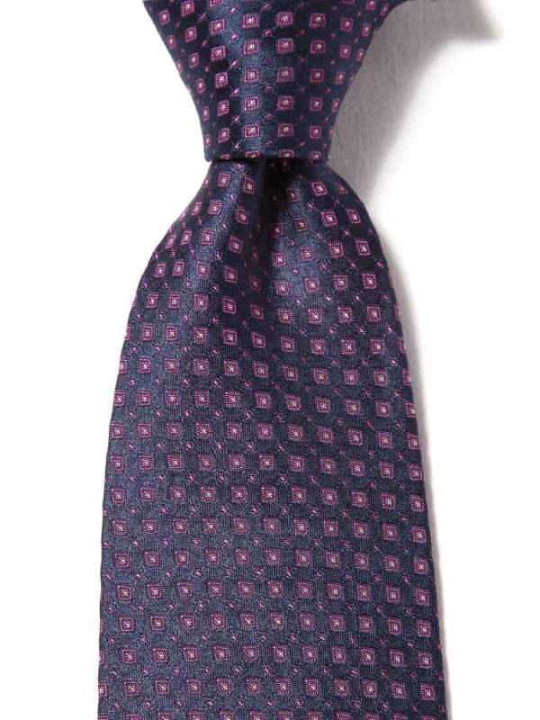Florentine Minimal Dark Purple Silk Tie