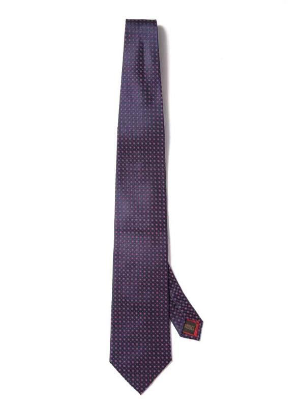Florentine Minimal Dark Purple Silk Tie