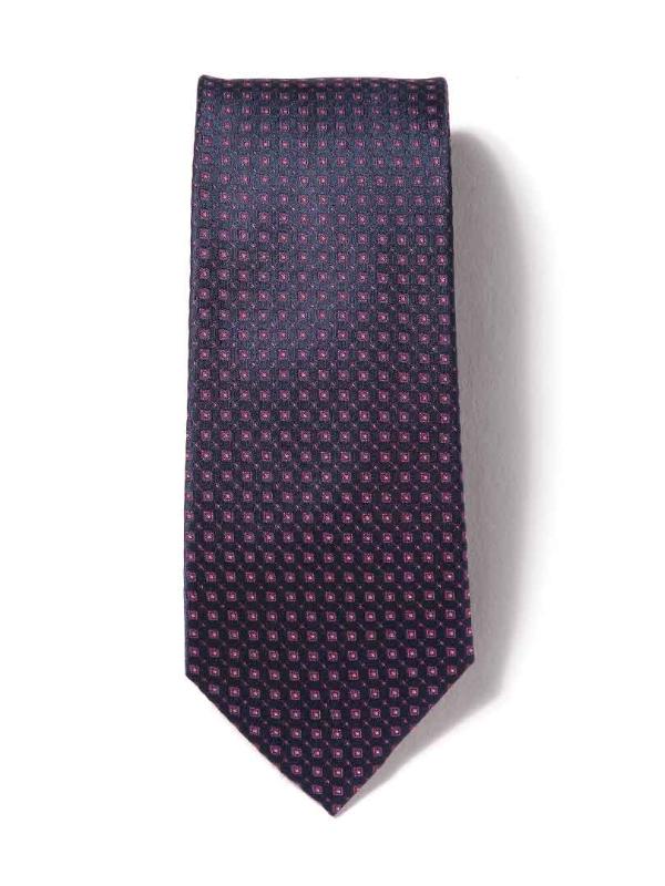 Florentine Minimal Dark Purple Silk Tie