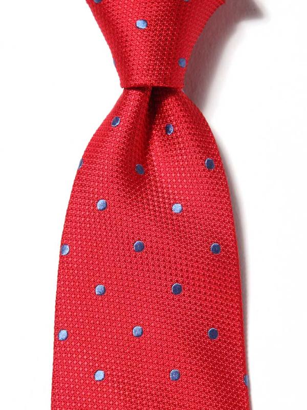Florentine Minimal Dark Red Silk Tie
