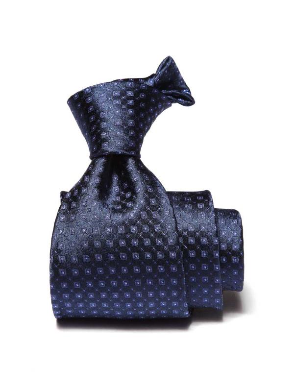 Florentine Minimal Navy Silk Tie
