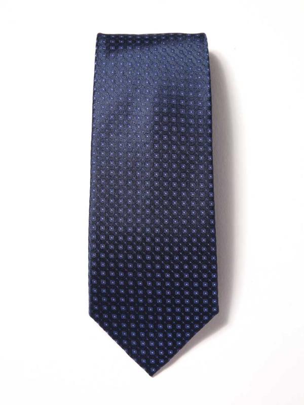 Florentine Minimal Navy Silk Tie