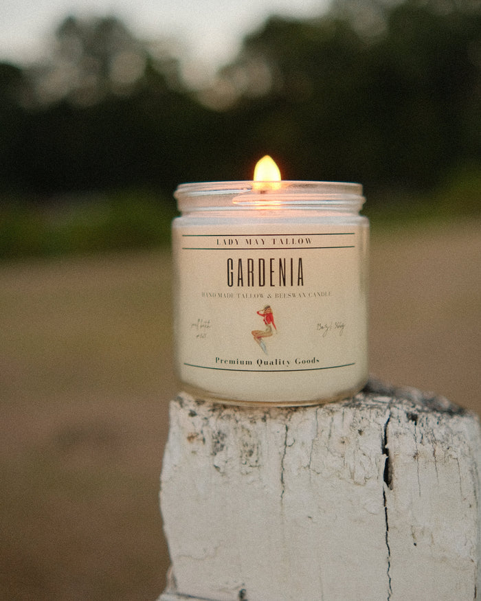 Gardenia Tallow & Beeswax Candle | 16 oz