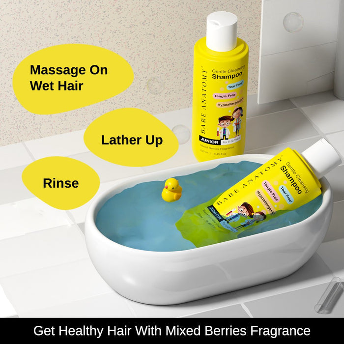 Gentle Cleansing Kids Shampoo With Almond Oil & Coconut Milk Protein- 250 ml | Pack of 3