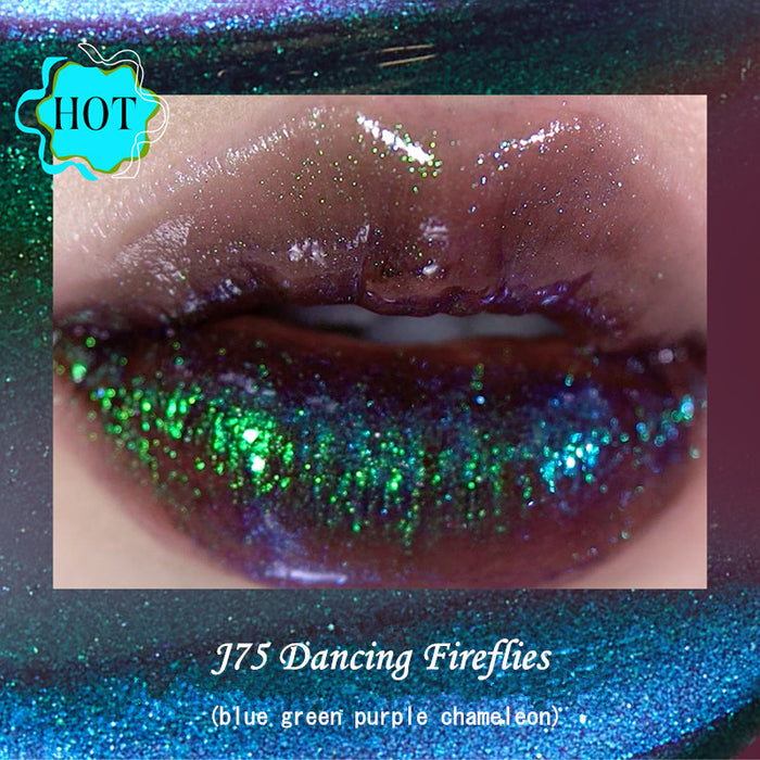 J75 Dancing Fireflies (blue green purple chameleon)