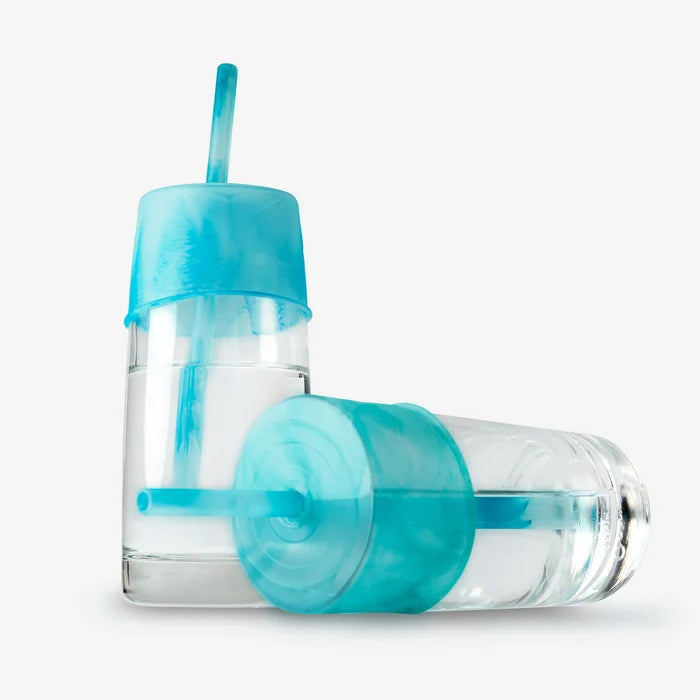 GoSili Ocean Cups Universal Lid and Straw 2pk