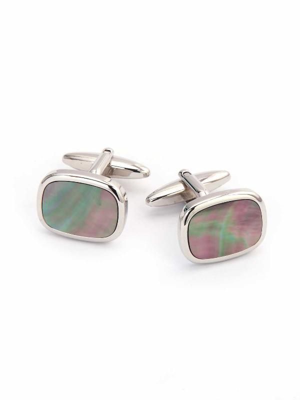 Grey Mother of Pearl Cufflinks