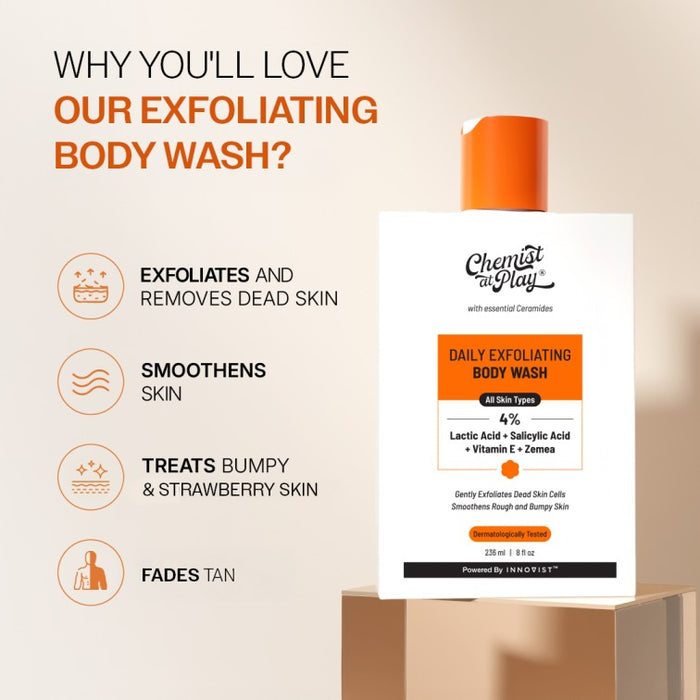 Hair & Skin Bestseller Duo | Rosemary Hair Growth Spray - 200 ml & Exfoliating Body Wash - 236 ml