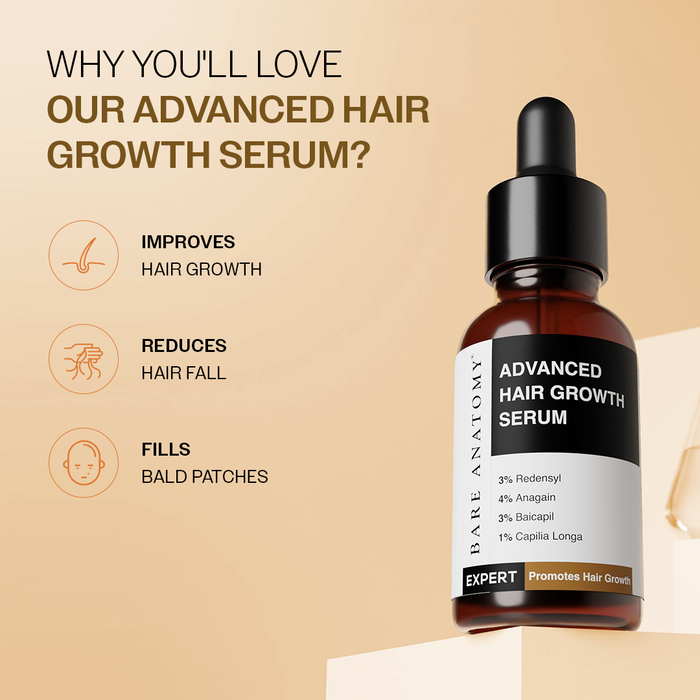 Healthy Hair & Skin Duo | Advanced Hair Growth Serum 30 ml & Exfoliating Body Wash 236 ml