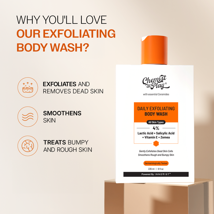 Healthy Hair & Skin Duo | Advanced Hair Growth Serum 30 ml & Exfoliating Body Wash 236 ml