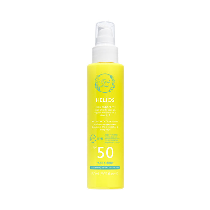 Helios Αντηλιακό Γαλάκτωμα SPF50 για Πρόσωπο & Σώμα
