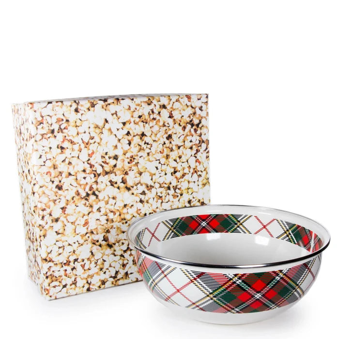 Highland Plaid Popcorn Bowl