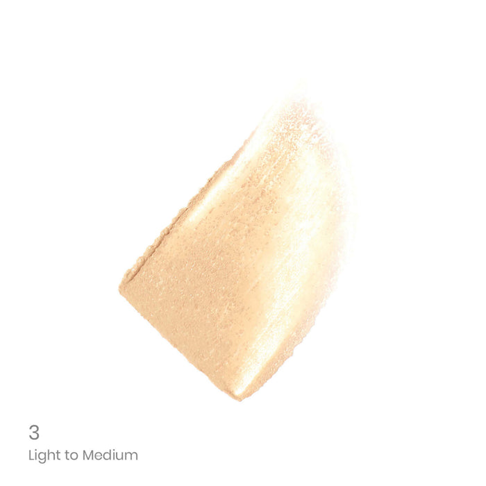 Swatch of JaneIredale HydroPure TintedSerum 3(Light to Medium)
