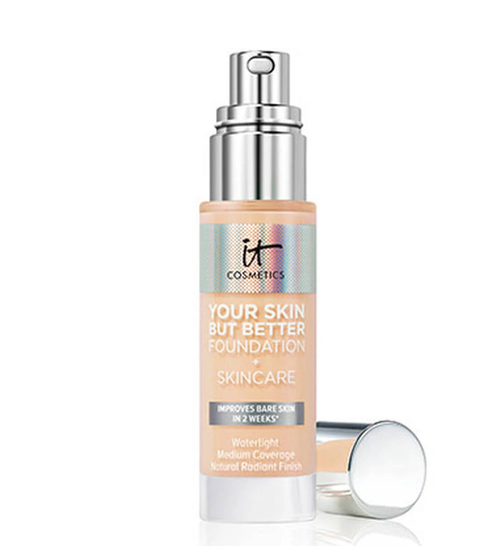 IT COSMETICS your skin but better foundation + skincare improves bare skin in 2 weeks كريم اساس وعناية بالبشرة في اسبوعين من ات كوزمتكس