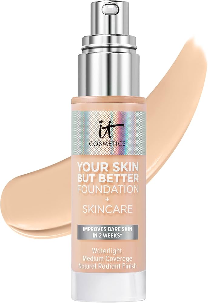 IT COSMETICS your skin but better foundation + skincare improves bare skin in 2 weeks كريم اساس وعناية بالبشرة في اسبوعين من ات كوزمتكس