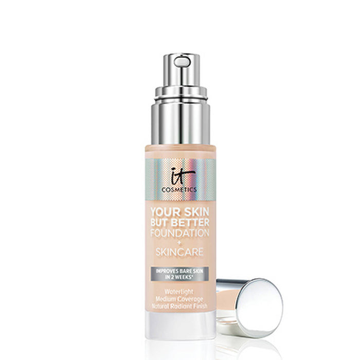 IT COSMETICS your skin but better foundation + skincare improves bare skin in 2 weeks كريم اساس وعناية بالبشرة في اسبوعين من ات كوزمتكس