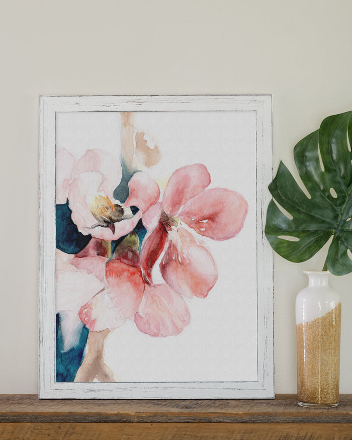 Jasper 1.5", Country Marshmallow White Matted Picture Frame