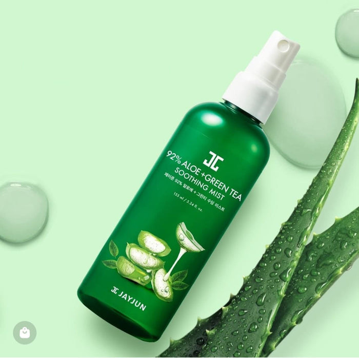 JAYJUN 92% Aloe + Green Tea Soothing Mist مست مرطب بجل الالوفيرا والشاي الاخضر